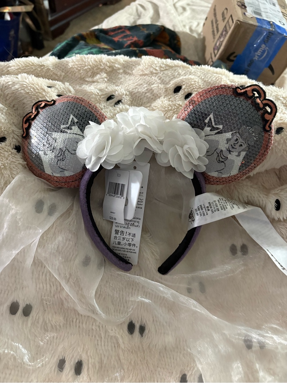 Disney Parks Haunted Mansion Bride Constance Adult Ears Headband NWT